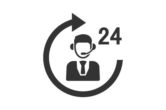 24 Hour Service Icon