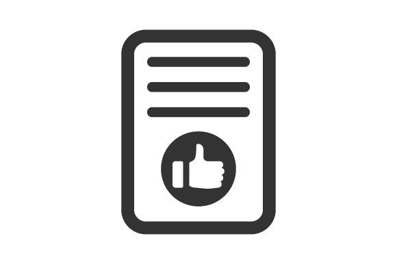 Approve Document Icon Graphics for Crafters