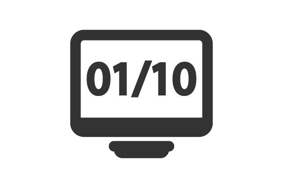 Binary Code Icon: A Modern Graphic Design Asset for Content Publishers