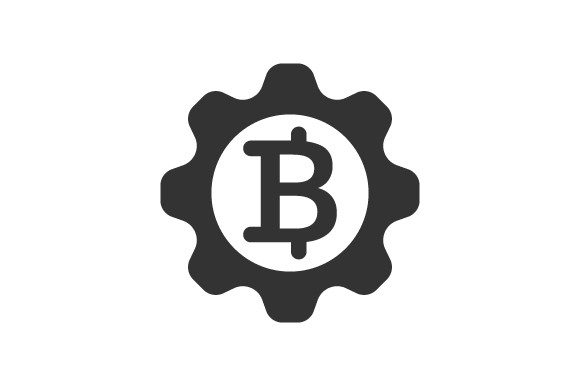 Bitcoin Setting Icon Graphics