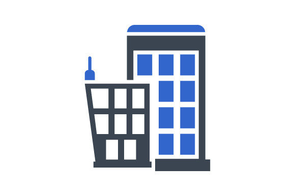 Building Office Icon: A Graphic Asset for Modern Branding
