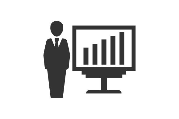 Business Graph Presentation Icon: A Graphic Designer’s Take