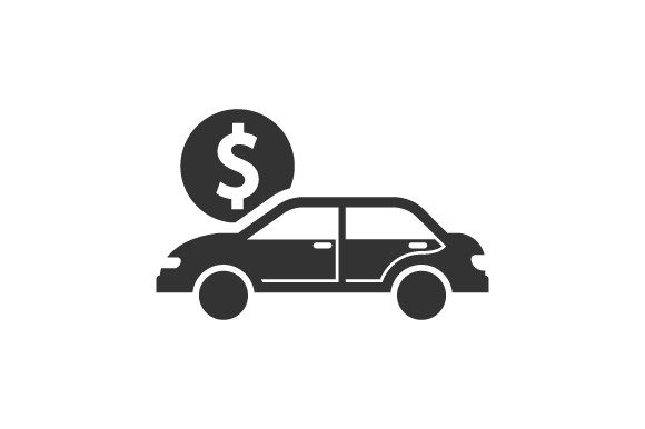 Car Loan Icon: A Graphic Asset for Modern Branding