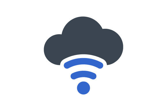 Cloud Wifi Icon Graphics