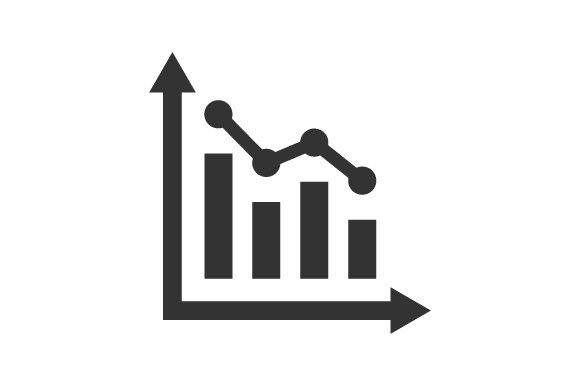 Downward Report Icon Graphics