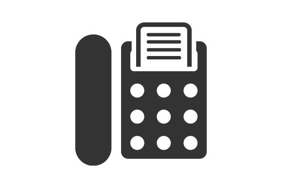 Fax Machine Icon Enhances Web Design