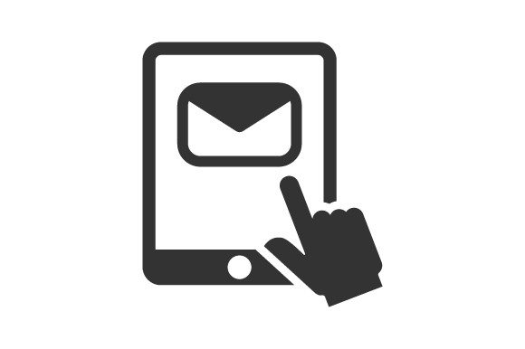 Mail Inbox Icon Graphics for Crafting