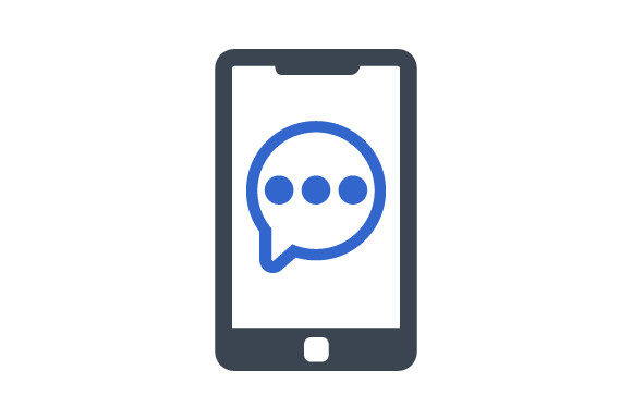 Mobile Massage Icon Graphic Design Asset