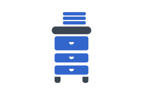 Office Cabinet Icon Graphics for Digital Sellers