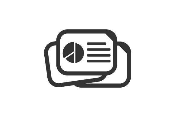 Pie Chart Report Icon Graphics