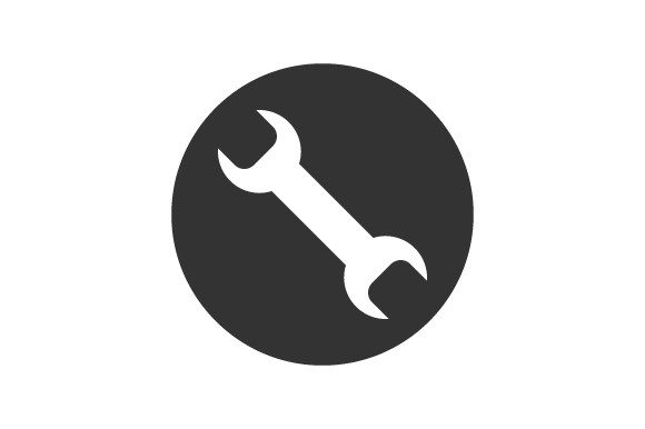 Repair Wrench Icon Graphics