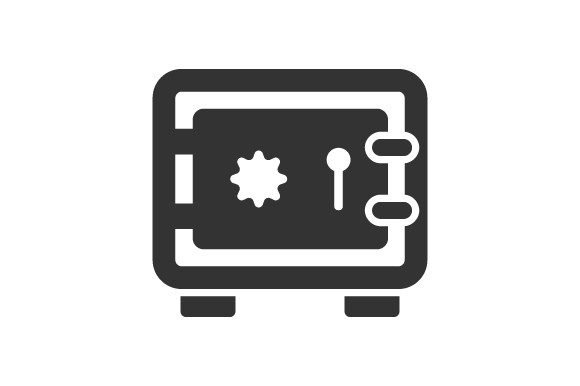 Safety Locker Icon Graphics