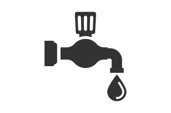 Water Tap Icon Graphics for Digital Sellers